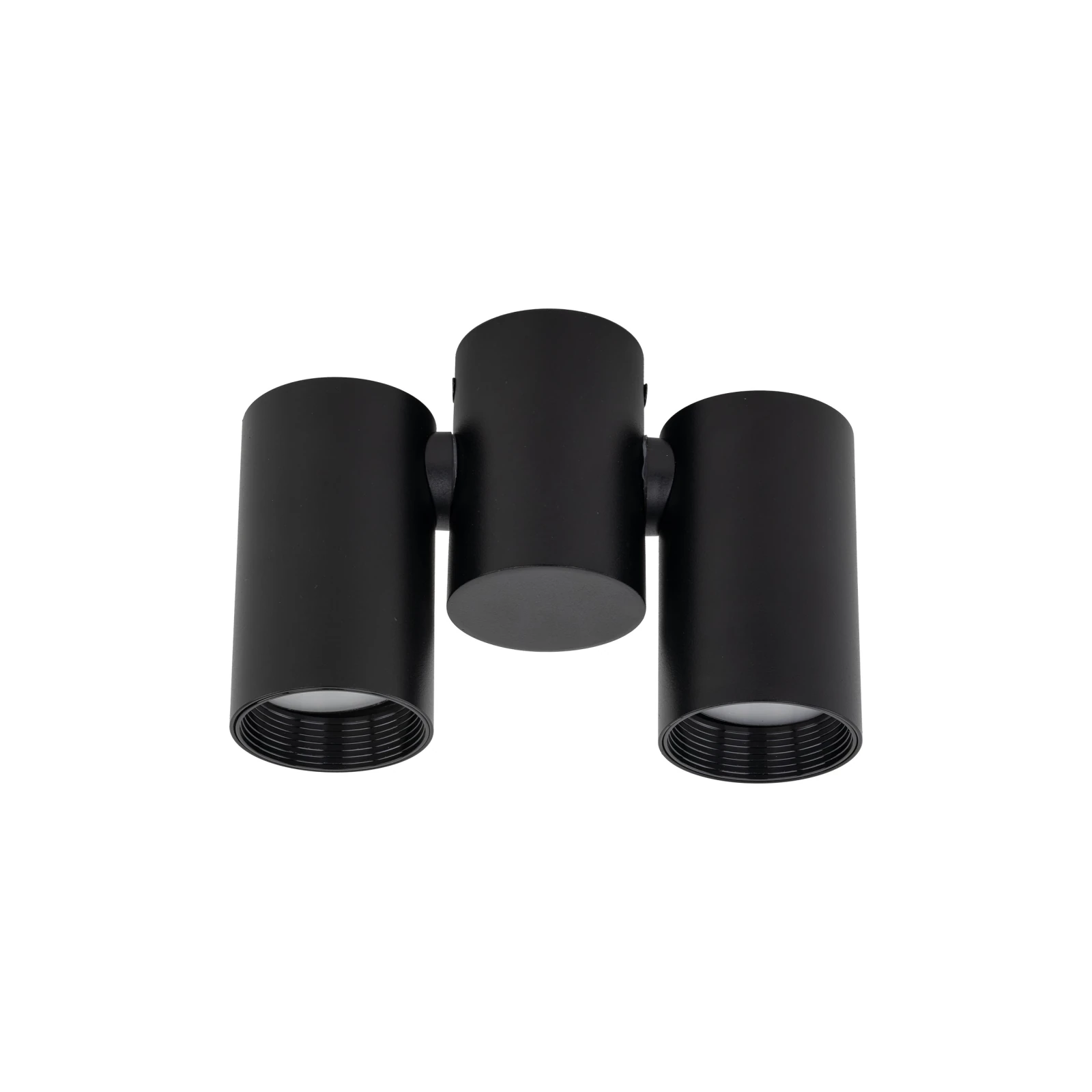 Wall spotlight 2xGU10 – black, gold accents, adjustable