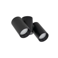Wall spotlight 2xGU10 – black, gold accents, adjustable - Image 2