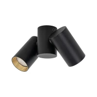 Wall spotlight 2xGU10 – black, gold accents, adjustable - Image 6