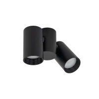Wall spotlight 2xGU10 – black, gold accents, adjustable - Image 7