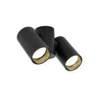 Wall spotlight 2xGU10 – black, gold accents, adjustable - Image 9
