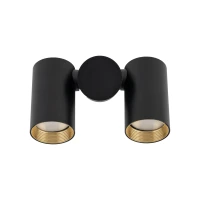 Wall spotlight 2xGU10 – black, gold accents, adjustable - Image 11