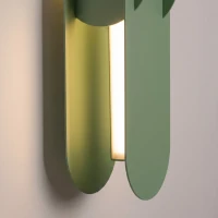 Wall lamp 91 cm – linear, sage, dimmable LED - Image 4