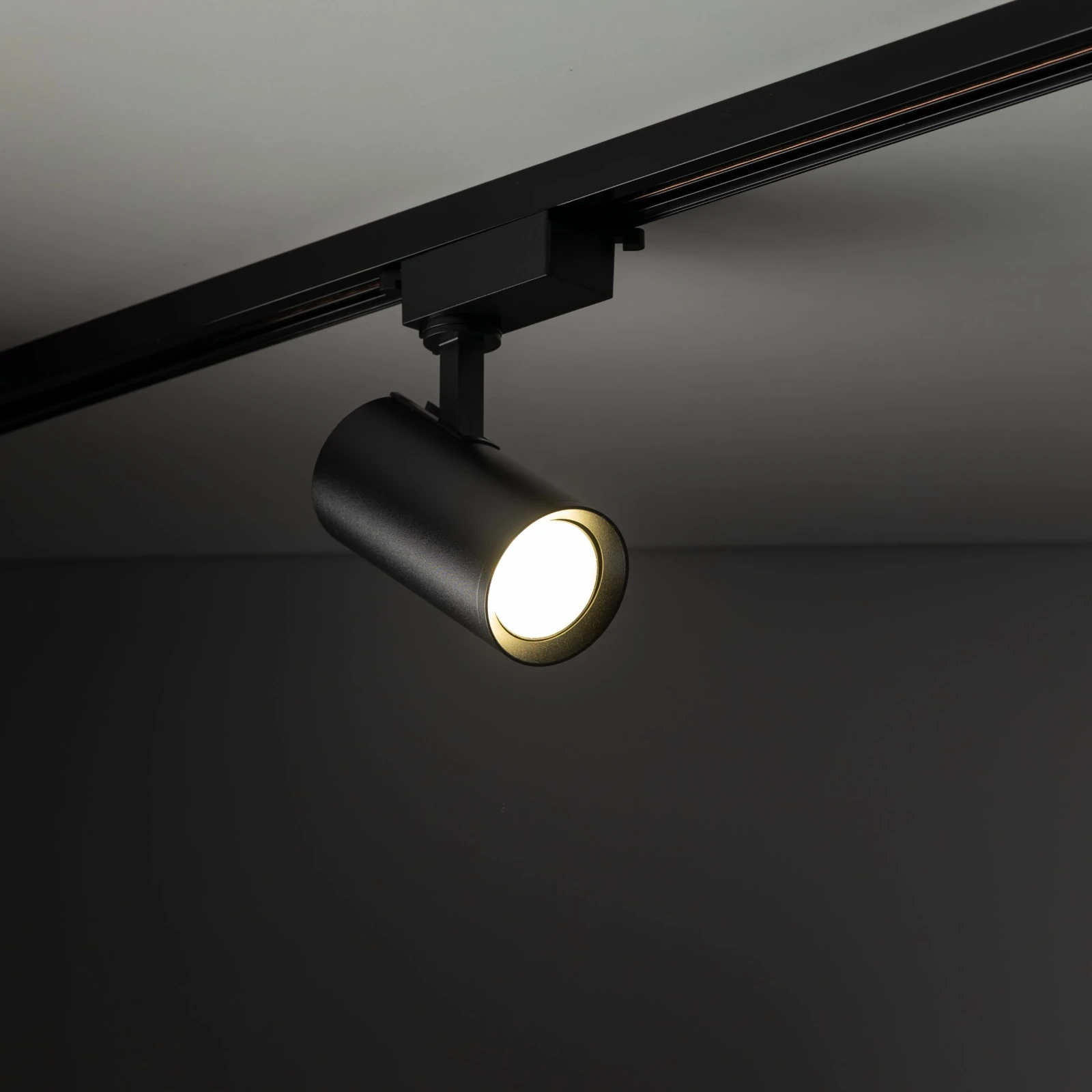 Track spotlight GU10 – black, adjustable beam angle