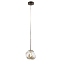 Pakabinamas šviestuvas LAVA 1x8 W G9, rudas stiklas - Nuotrauka 7