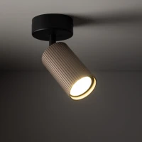 Ceiling spotlight 1xGU10 – cylindrical, brown, adjustable - Image 3