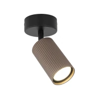 Ceiling spotlight 1xGU10 – cylindrical, brown, adjustable - Image 5
