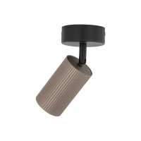 Ceiling spotlight 1xGU10 – cylindrical, brown, adjustable - Image 7