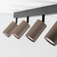 Ceiling spotlight 4xGU10 – linear, brown, adjustable - Image 4
