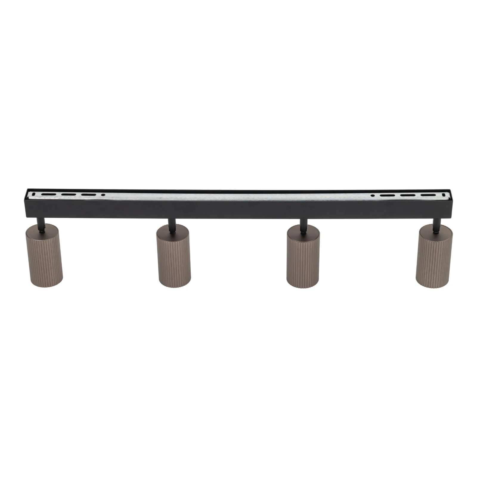 Ceiling spotlight 4xGU10 – linear, brown, adjustable