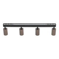 Ceiling spotlight 4xGU10 – linear, brown, adjustable - Image 5