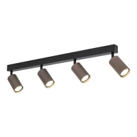 Ceiling spotlight 4xGU10 – linear, brown, adjustable - Image 6