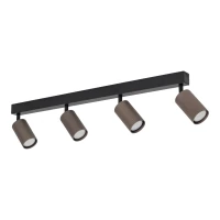 Ceiling spotlight 4xGU10 – linear, brown, adjustable - Image 2