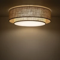 Ceiling light 4xE27 – round, beige, magnetic shade - Image 3