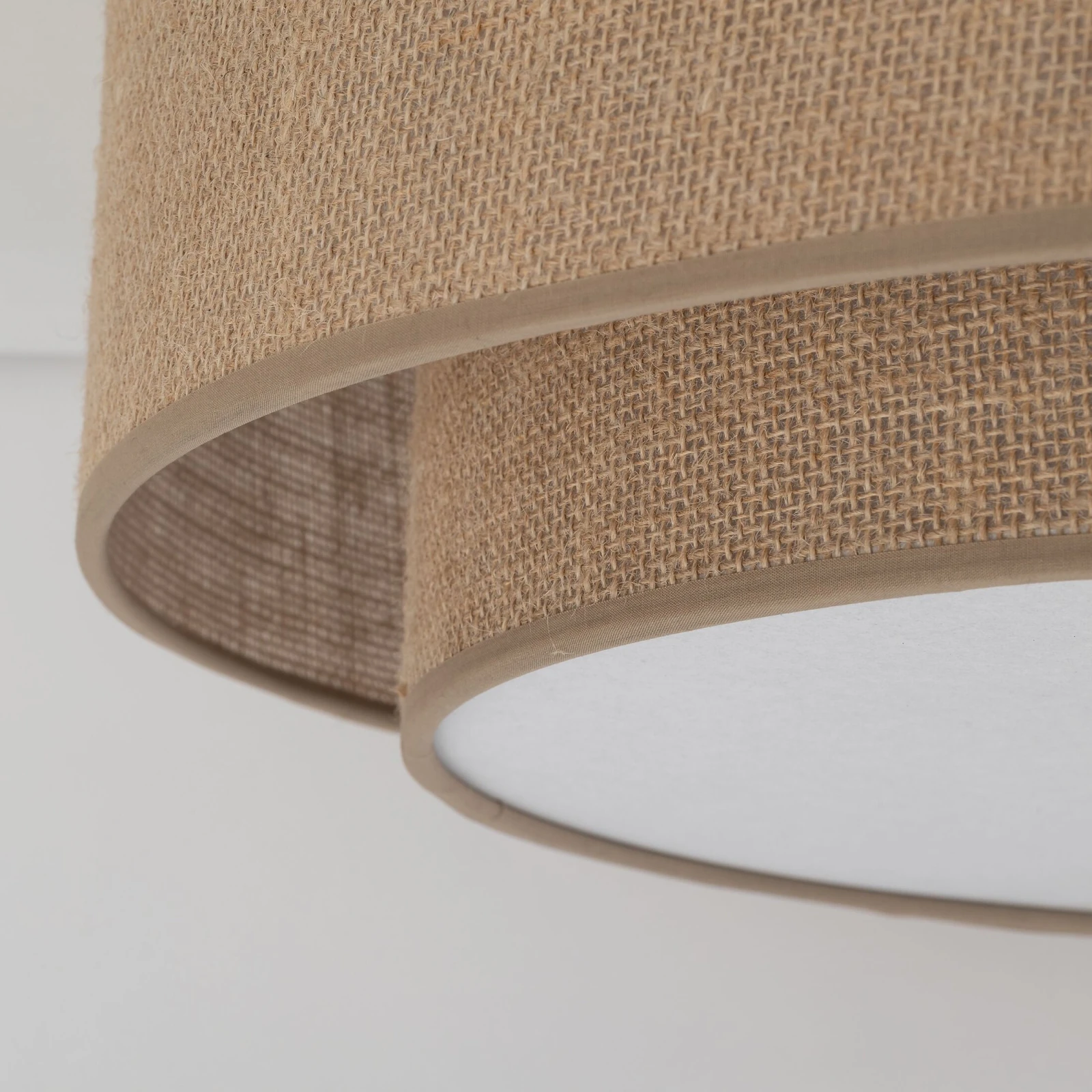 Ceiling light 4xE27 – round, beige, magnetic shade