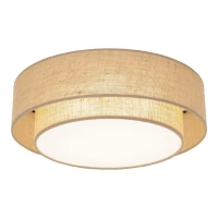 Ceiling light 4xE27 – round, beige, magnetic shade - Image 6