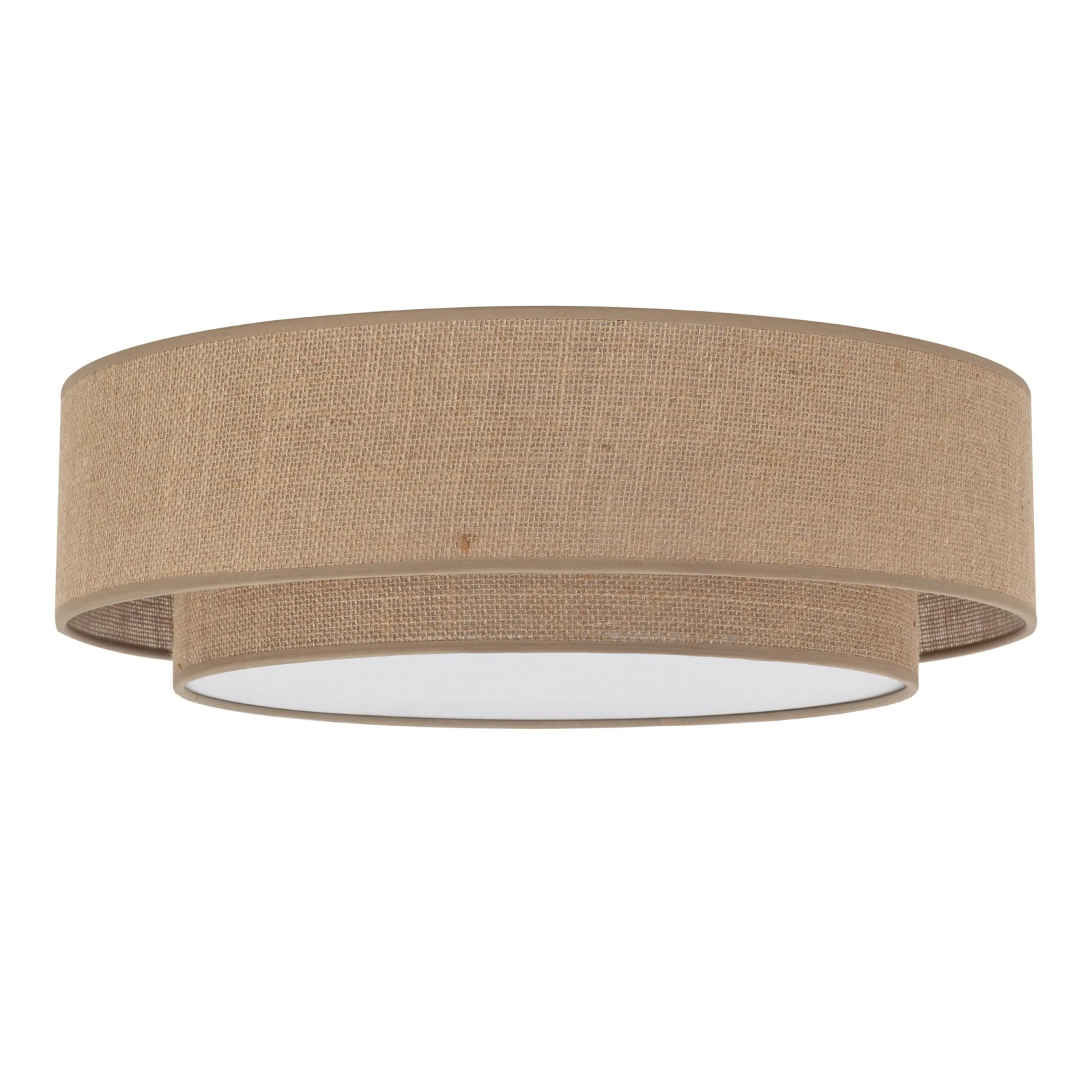 Ceiling light 4xE27 – round, beige, magnetic shade