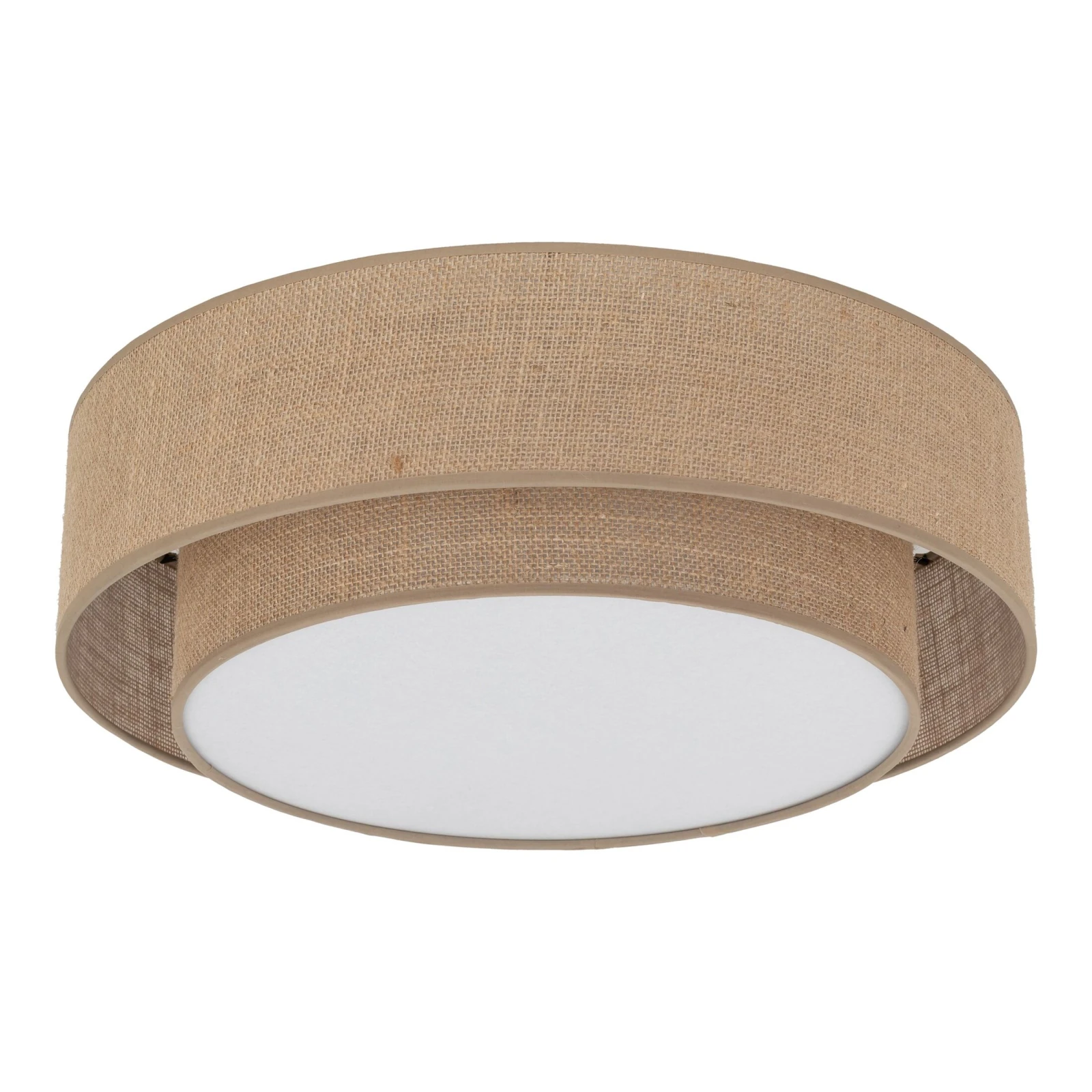 Ceiling light 4xE27 – round, beige, magnetic shade