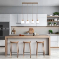 Pendant light 4x10 W – linear, glass shades - Image 6