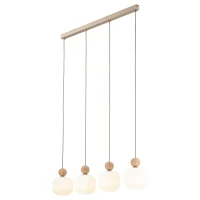 Pendant light 4x10 W – linear, glass shades - Image 8