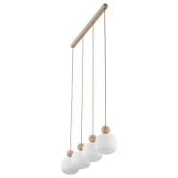 Pendant light 4x10 W – linear, glass shades - Image 9