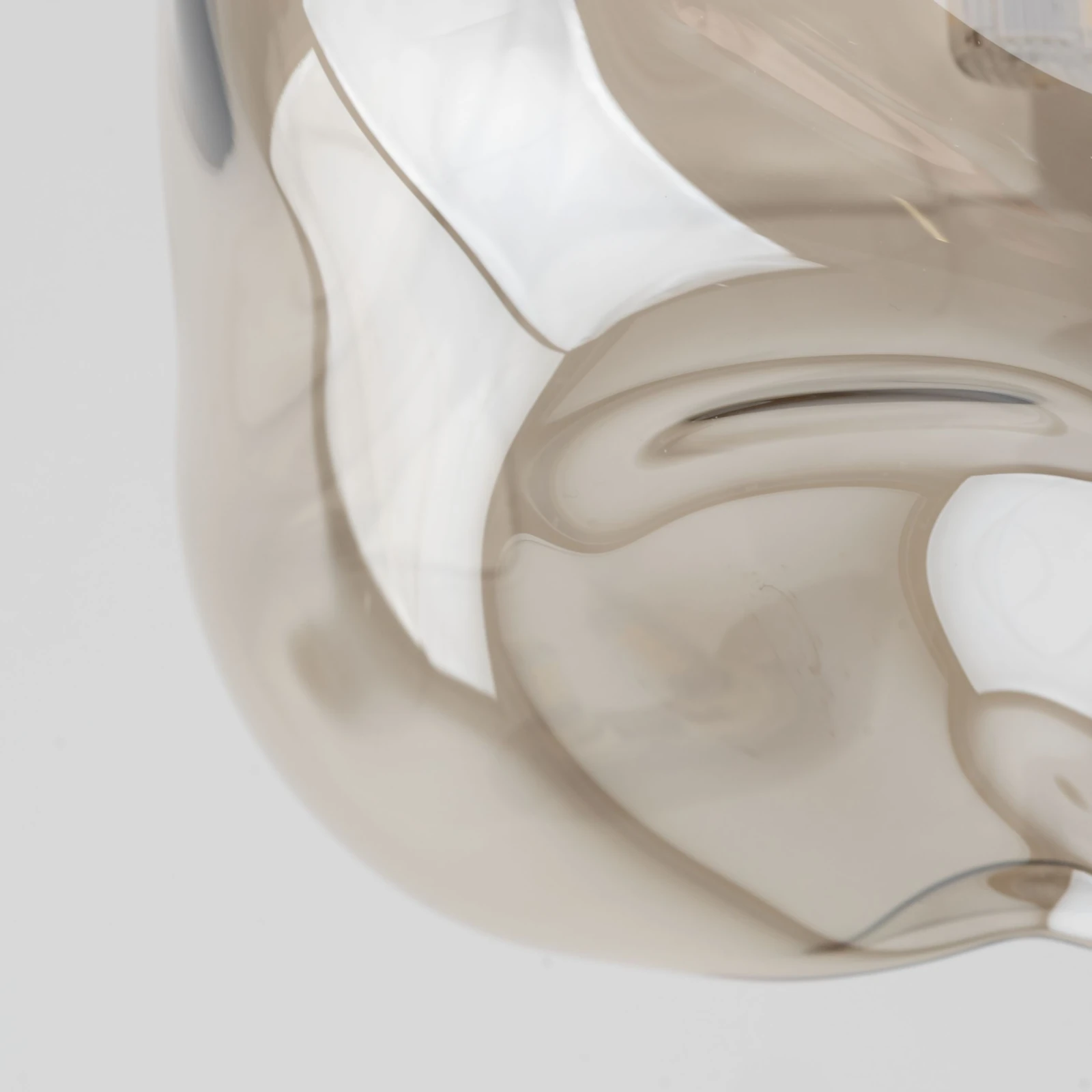 LAVA wall light 1 x G9 – beige and brown, sculpted glass