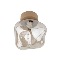 LAVA wall light 1 x G9 – beige and brown, sculpted glass - Image 7