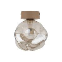 LAVA wall light 1 x G9 – beige and brown, sculpted glass - Image 9