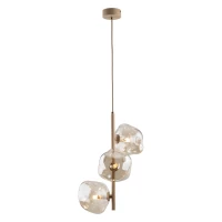Pendant light 3xG9 – beige-brown glass composition - Image 8