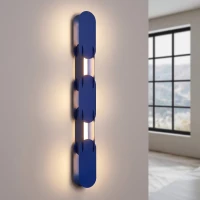 Wall lamp 91 cm – linear, ultramarine, DALI dimmable - Image 1