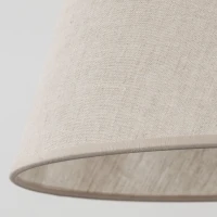 ELIZABETH pendant light – 6 lights, beige linen shades - Image 8