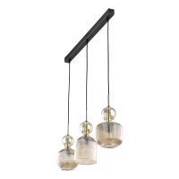 SOPHIA pendant light 30 W – linear, cognac glass, 3 x E14 - Image 8