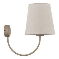 CANDI wall light – beige fabric shade, classic soft glow - Image 4
