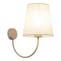 CANDI wall light – beige fabric shade, classic soft glow - Image 5