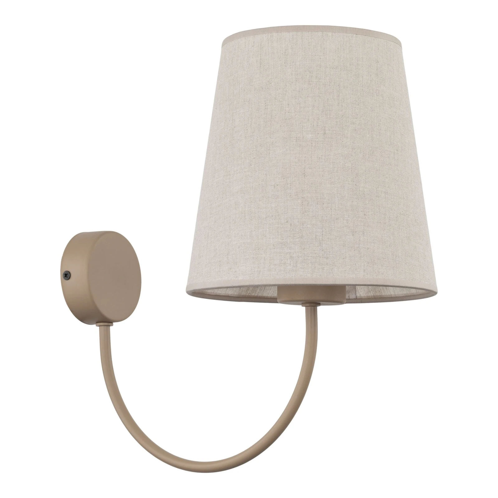CANDI wall light – beige fabric shade, classic soft glow