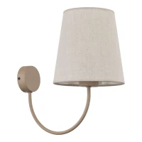 CANDI wall light – beige fabric shade, classic soft glow - Image 2