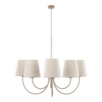 CANDI pendant light 6 lights – beige fabric shades - Image 9