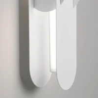Wall lamp 91 cm – linear chain form, white, DALI dimmable - Image 4