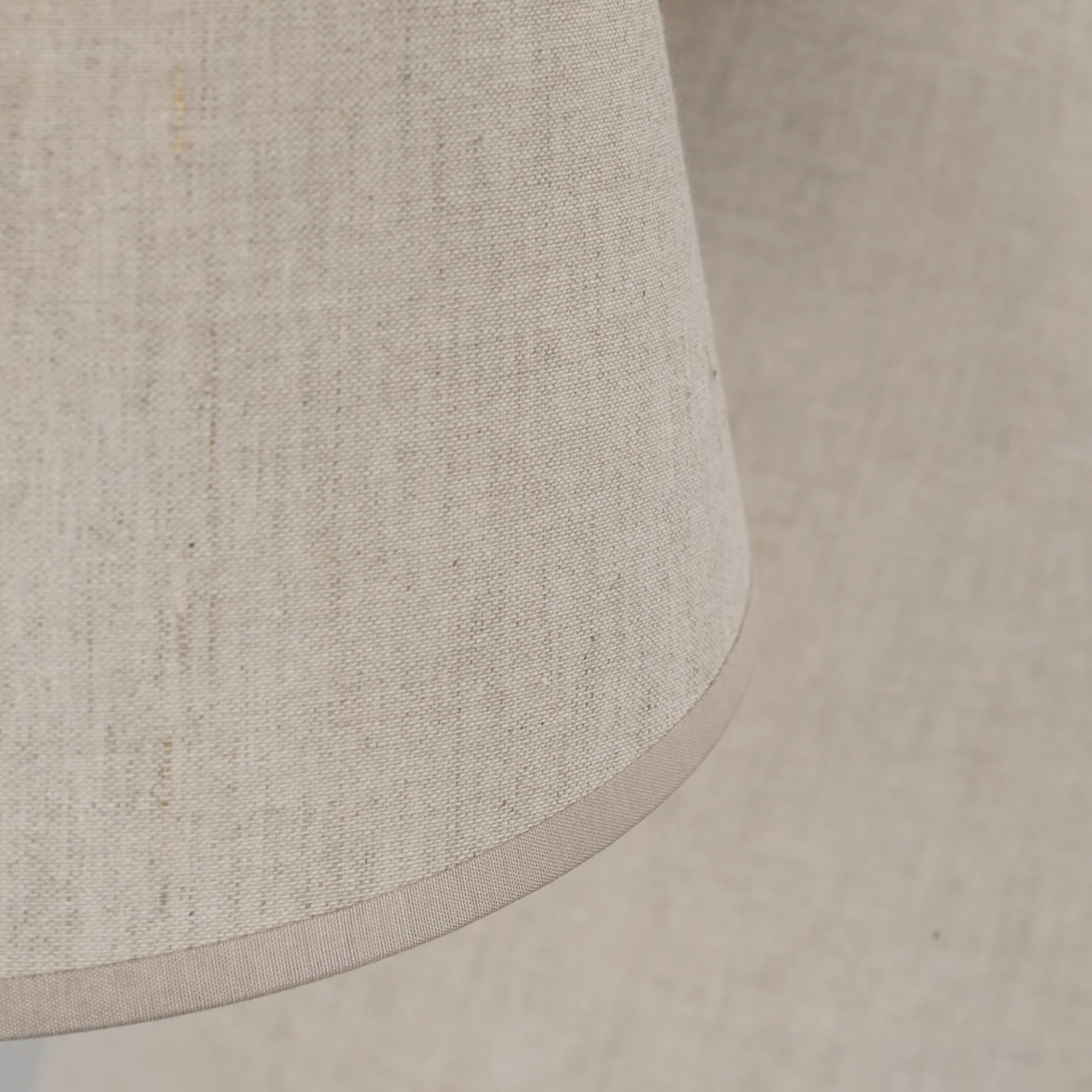 Pendant Light CONEA 1xE27 – conical shade, beige fabric finish
