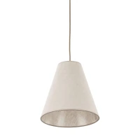 Pendant Light CONEA 1xE27 – conical shade, beige fabric finish - Image 5