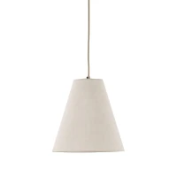 Pendant Light CONEA 1xE27 – conical shade, beige fabric finish - Image 6