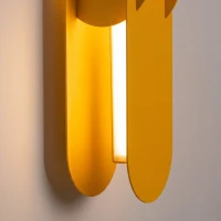 Wall lamp 91 cm – linear, yellow, Push Dimm/DALI - Image 4