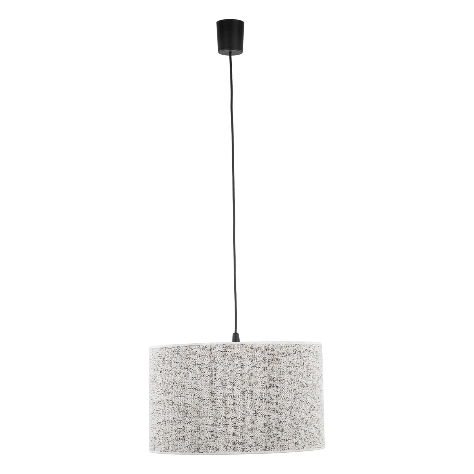 VELLUM pendant light 38 cm – textured shade, black, multicolour
