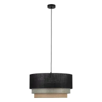 TRIO MIX pendant light 50 cm – black fabric shade, E27 - Image 11