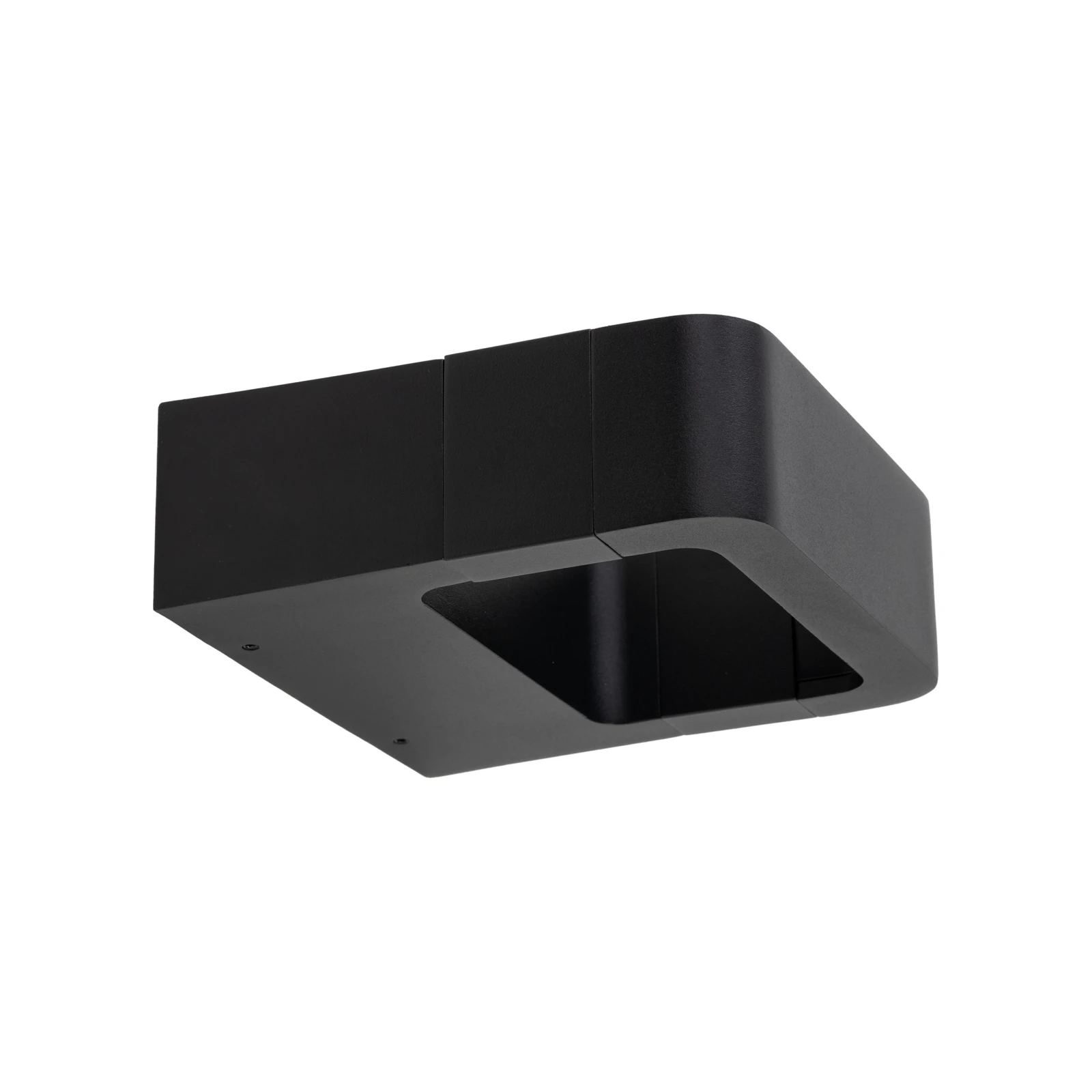 Outdoor wall light 10W – black, IP54, warm LED