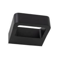 Outdoor wall light 10W – black, IP54, warm LED - Image 8
