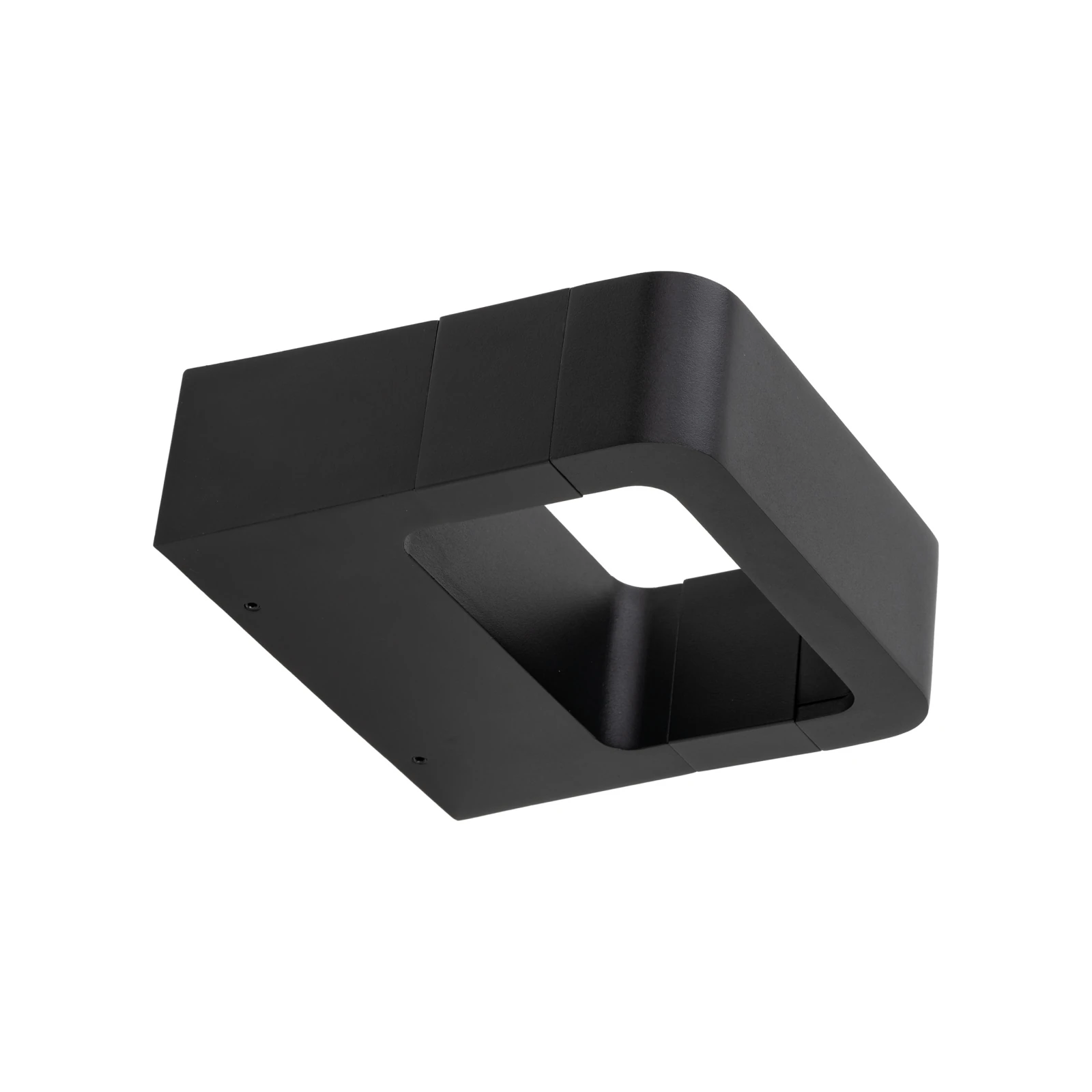 Outdoor wall light 10W – black, IP54, warm LED