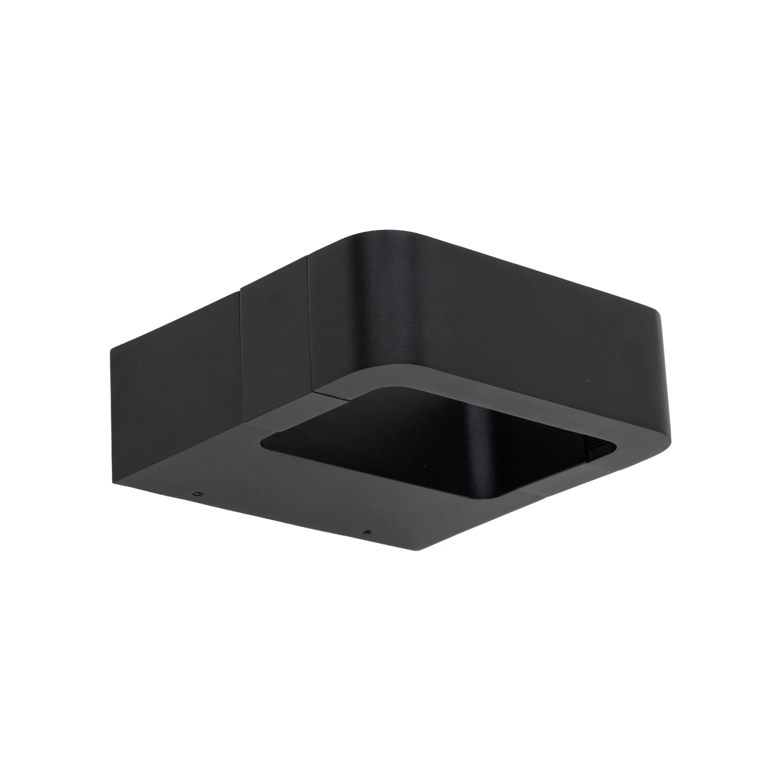 Outdoor wall light 10W – black, IP54, warm LED