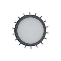 Outdoor ceiling light 1 x E27 – cylindrical, grey, IP54 - Image 3