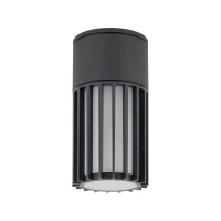 Outdoor ceiling light 1 x E27 – cylindrical, grey, IP54 - Image 4